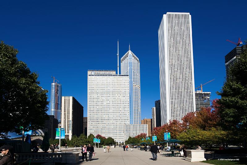 20081030_125340 D3 2x3 P1 srgb.jpg - View northward from Millenium Park.  David Seligman's office is currently in the tall buiding on the right.  Next tallest to Sear's Tower in Chicago